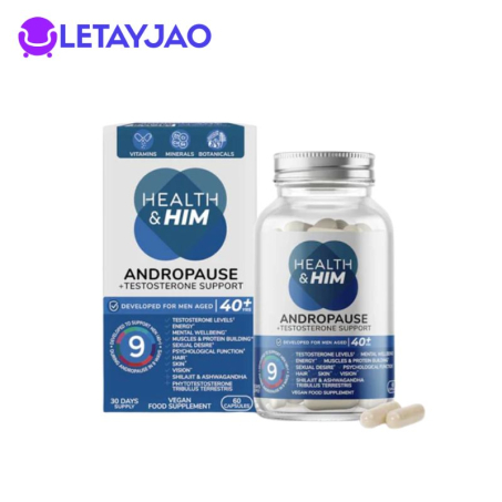 Health & Him Andropause Testosterone Support – 60 Capsules In Pakistan